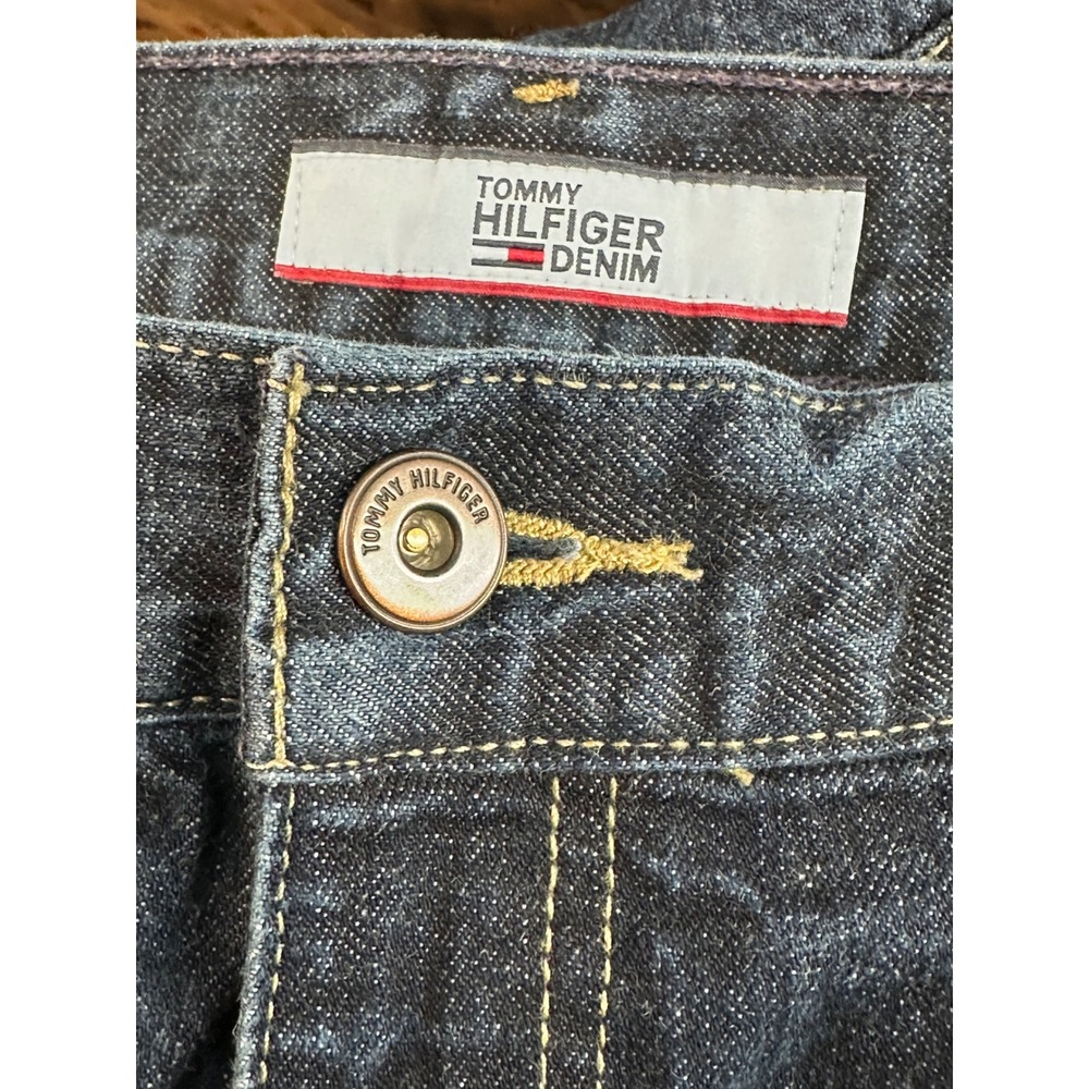 Tommy Hilfiger Denim Men's Jeans 36x30 Dark Wash Straight‎ Leg Classic Fit - Picture 5 of 7